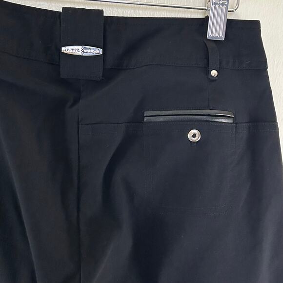 Jamie Sadock Golf Crop Pants Womens Size 2 Black 28x22 Tapered Leg 91301 NWT - Picture 7 of 16